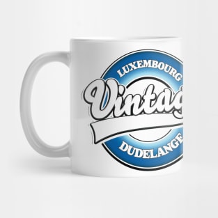 Dudelange luxembourg vintage style logo Mug